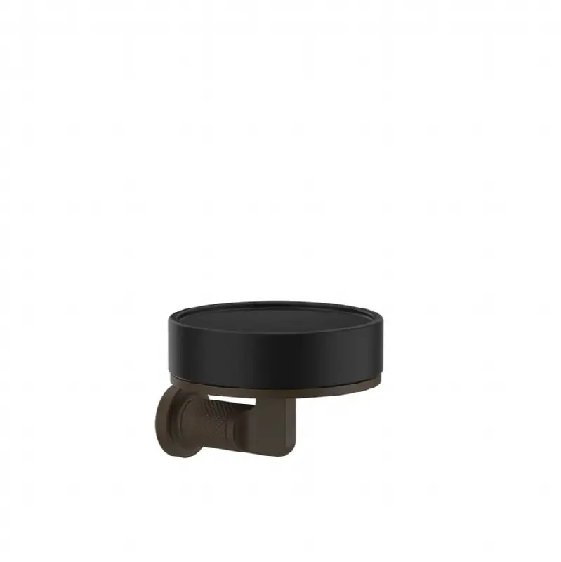 Wall-mounted soap dish, black