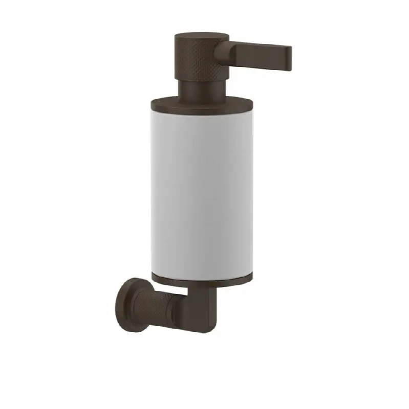Wall-mounted liquid soap dispenser, white