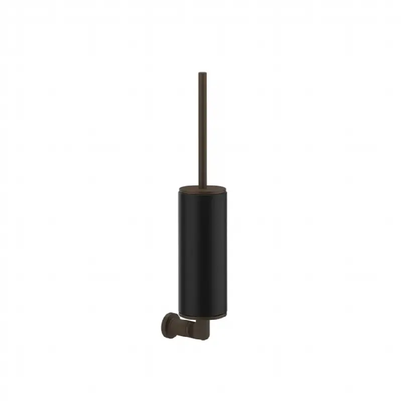 Wall-mounted brush holder, black
