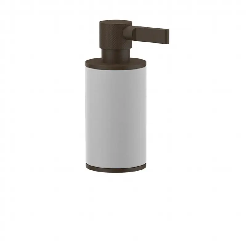 Standing soap dispenser holder, white