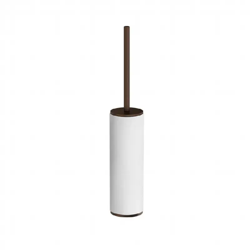 Standing brush holder, white