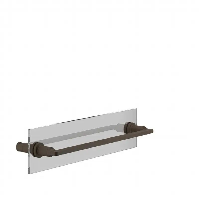 Towel rail for glass fixing - 18" length