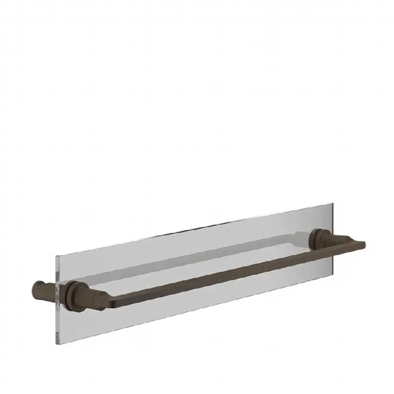 Towel rail for glass fixing - 24" length