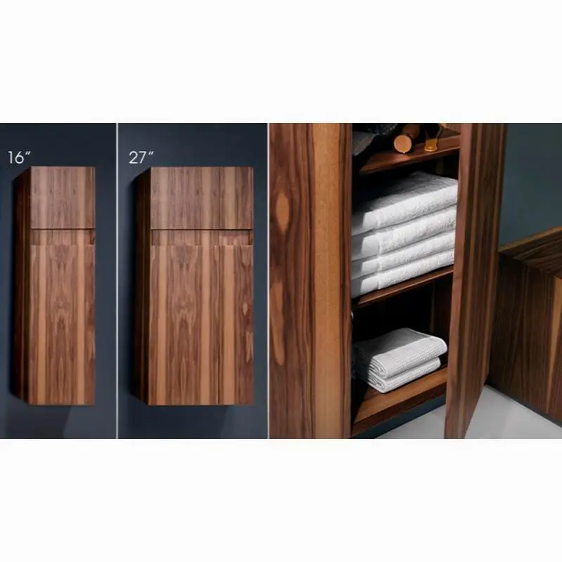 Furniture "M" - Linen Cabinet 16 X 60 - Left Hinges - Lacquer Wetmar White High Gloss
