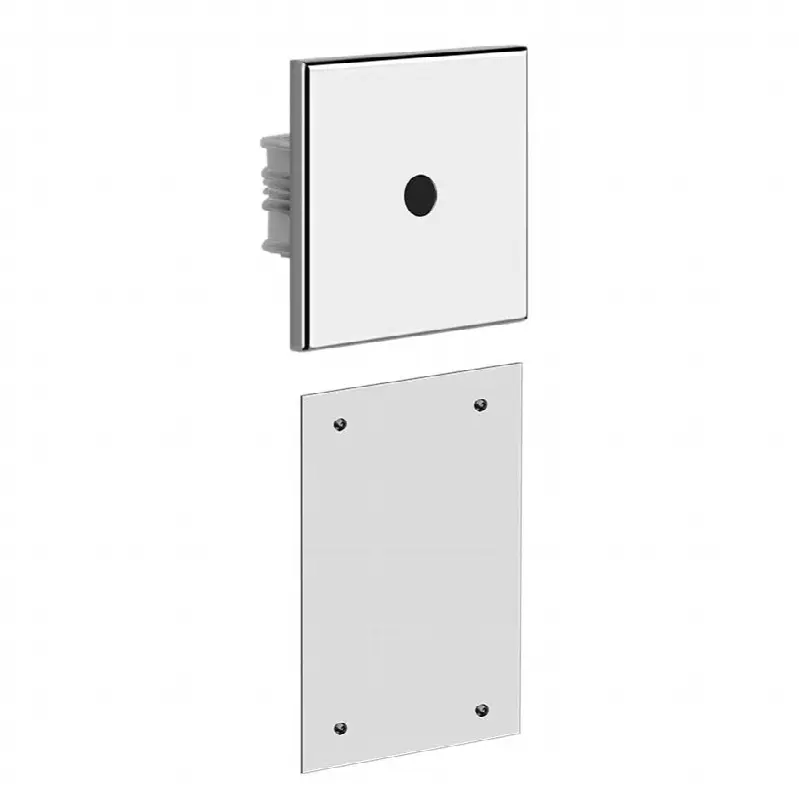 TRIM PARTS ONLY Wall mounted electronic separate control with temperature and flow rate setting box.