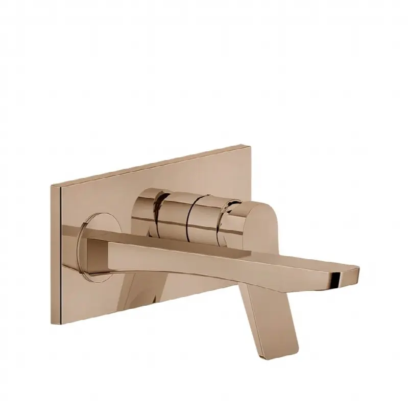 External parts wall-mounted mixer, medium spout, without waste