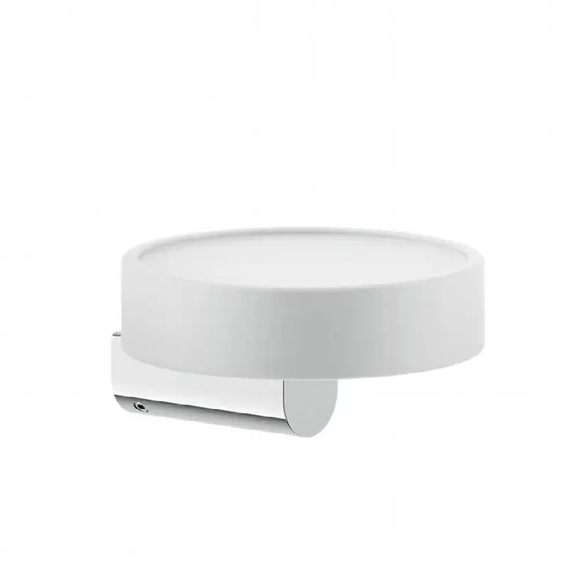 Wall-mounted soap dish, white