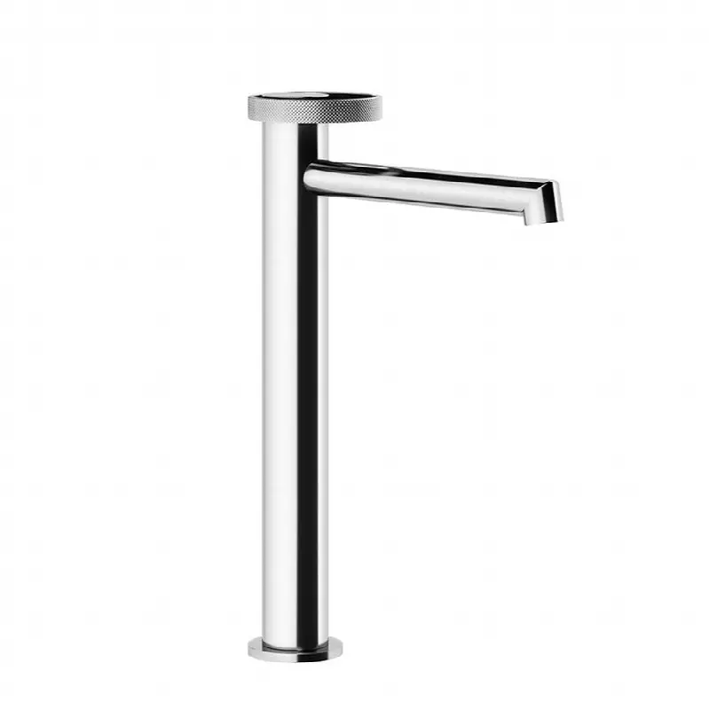 Tall single lever washbasin mixer without pop-up assembly