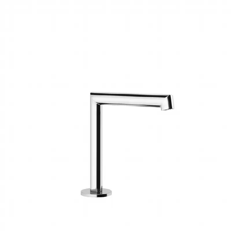 Deck-mounted washbasin spout only without pop-up assembly
