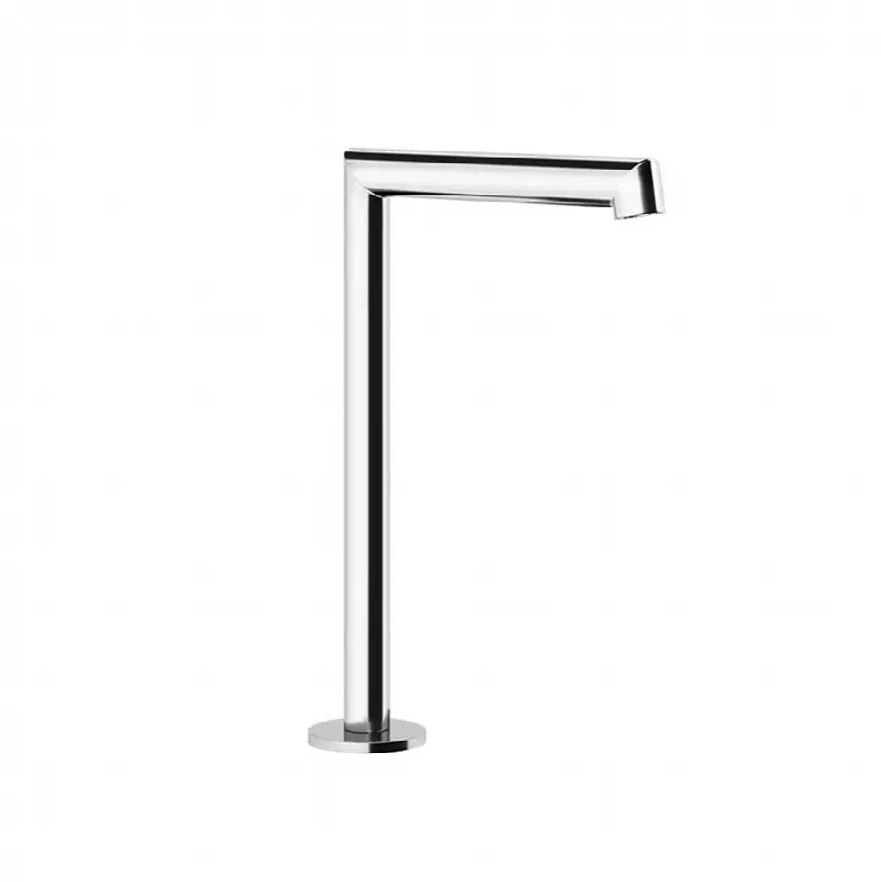 Deck-mounted washbasin spout only without pop-up assembly