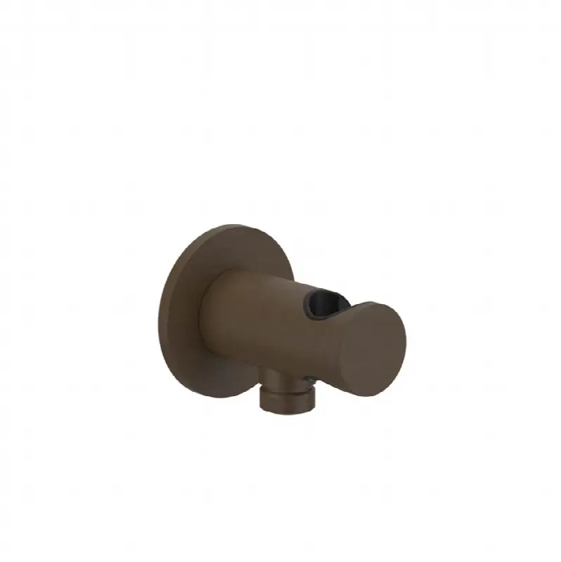 Wall elbow with built in water intake and fixed hook
