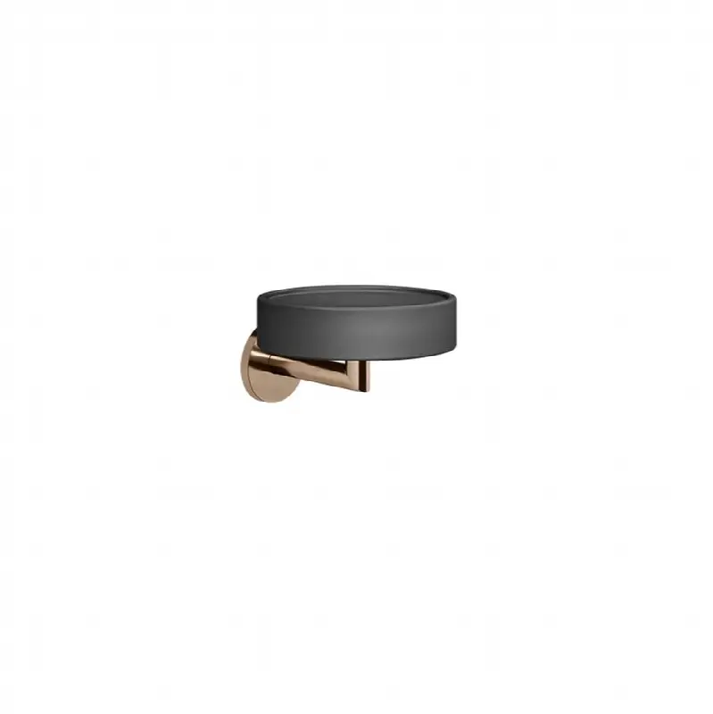 Wall-mounted black soap holder