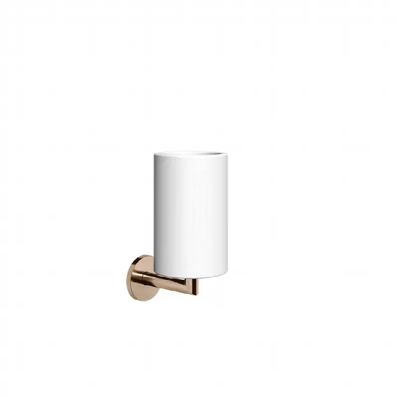 Wall-mounted white tumbler holder