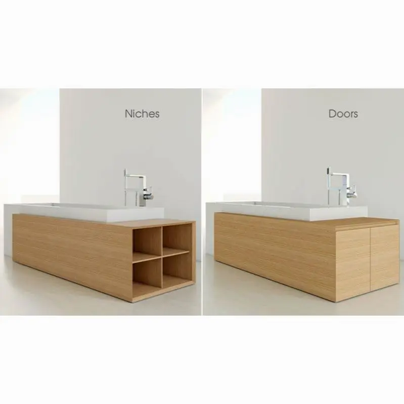 Furniture "M" - Storage Cube Bath With 2 Doors - Left - Mozambique