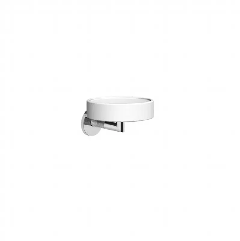 Wall-mounted soap dish, white