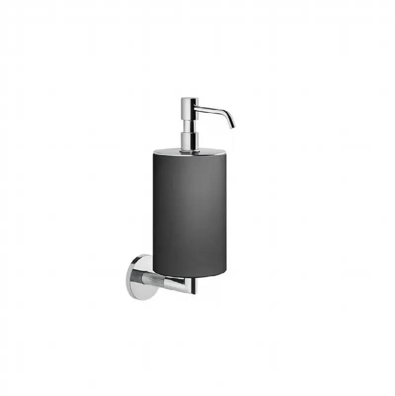 Wall-mounted liquid soap dispenser - black