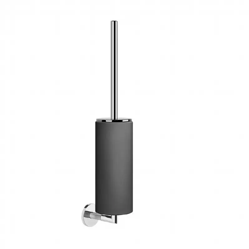 Wall-mounted brush holder, black