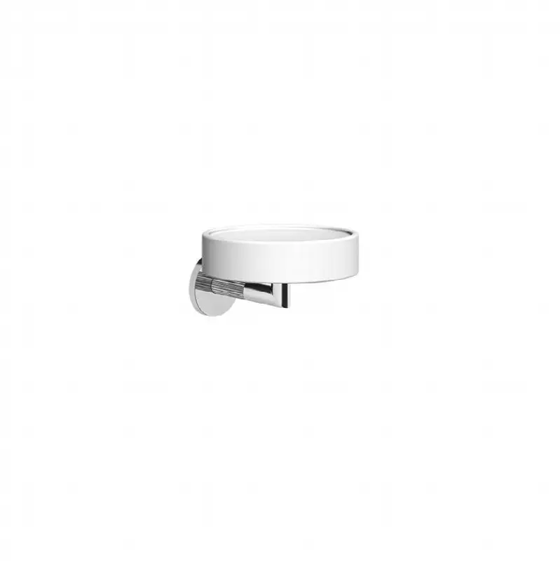 Wall-mounted soap dish, white
