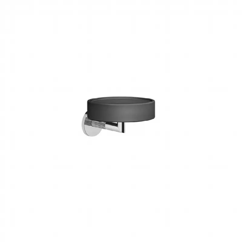 Wall-mounted soap dish, black