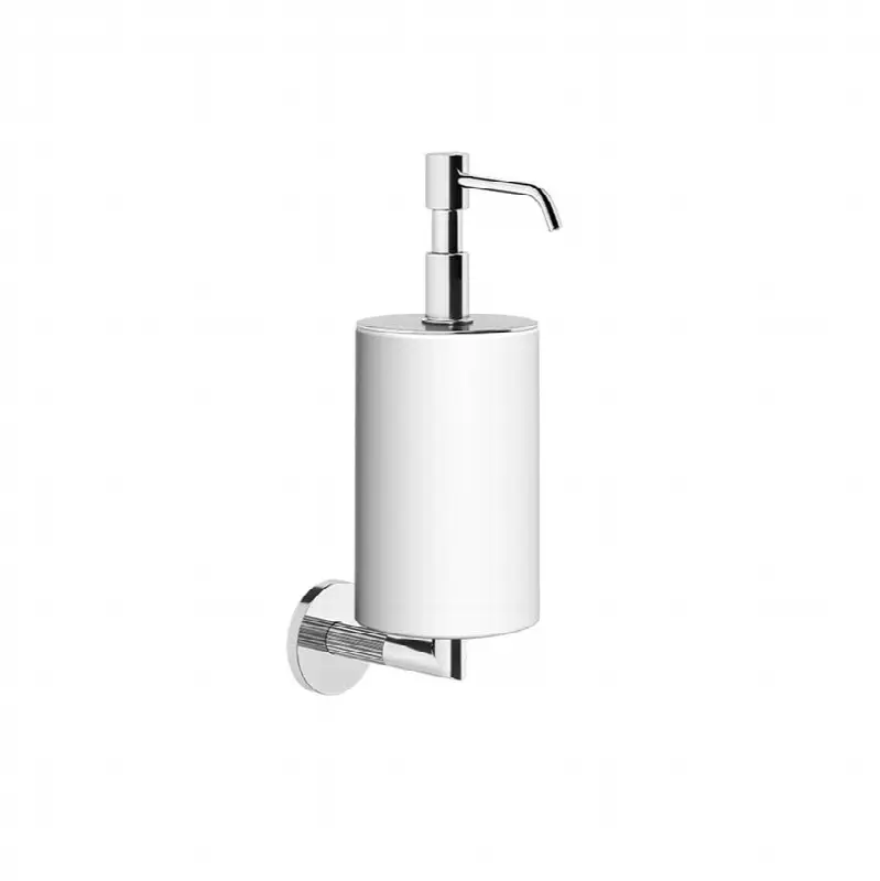 Wall-mounted liquid soap dispenser, white