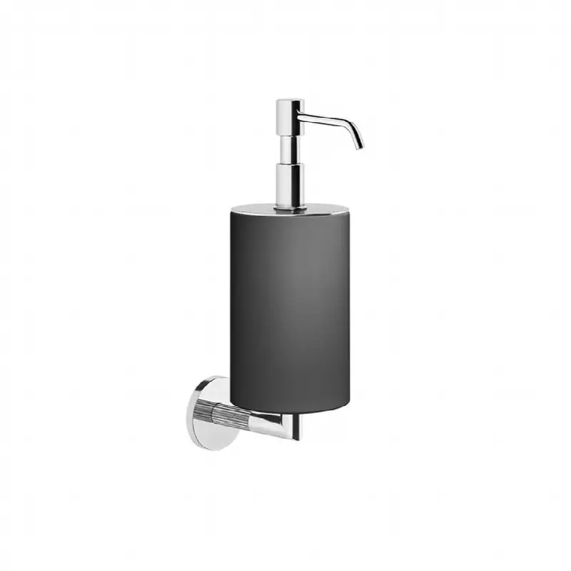 Wall-mounted liquid soap dispenser - black
