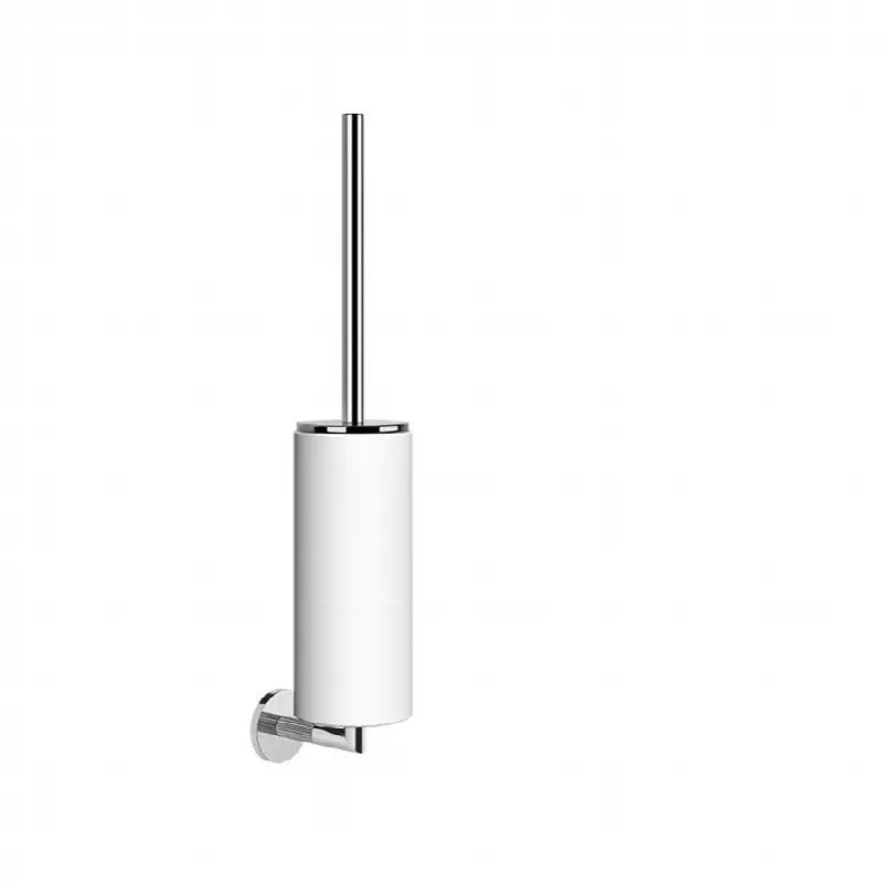 Wall-mounted brush holder, white