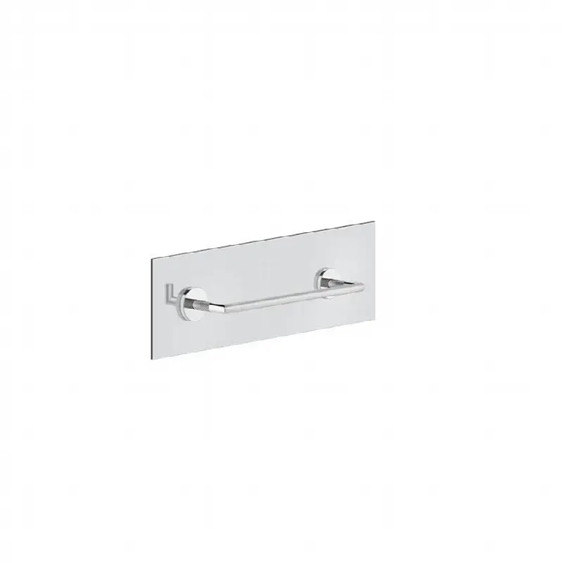 Towel rail for glass fixing - 12" length