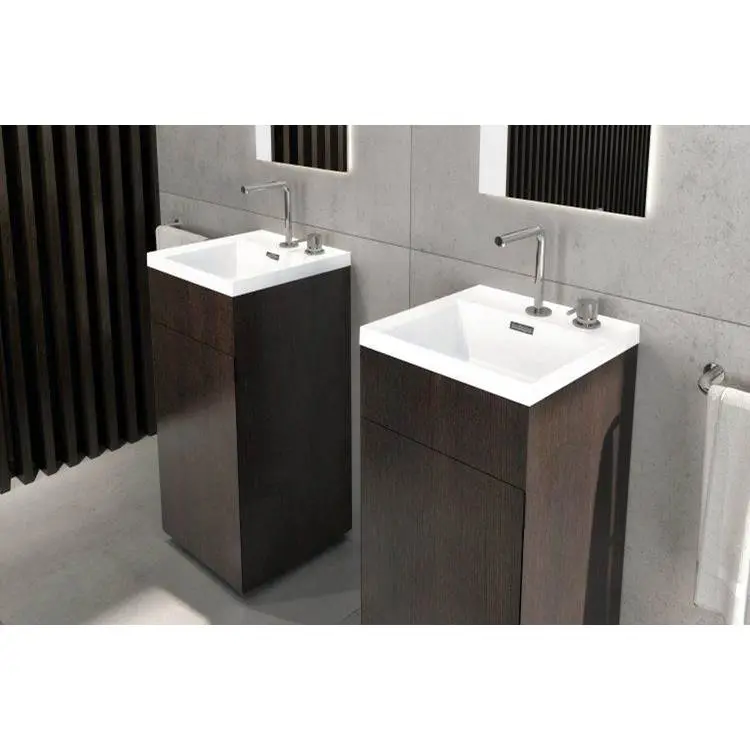 Furniture "Stelle" - Pedestal With Door 16 X 16 - Lacquer Black Matt