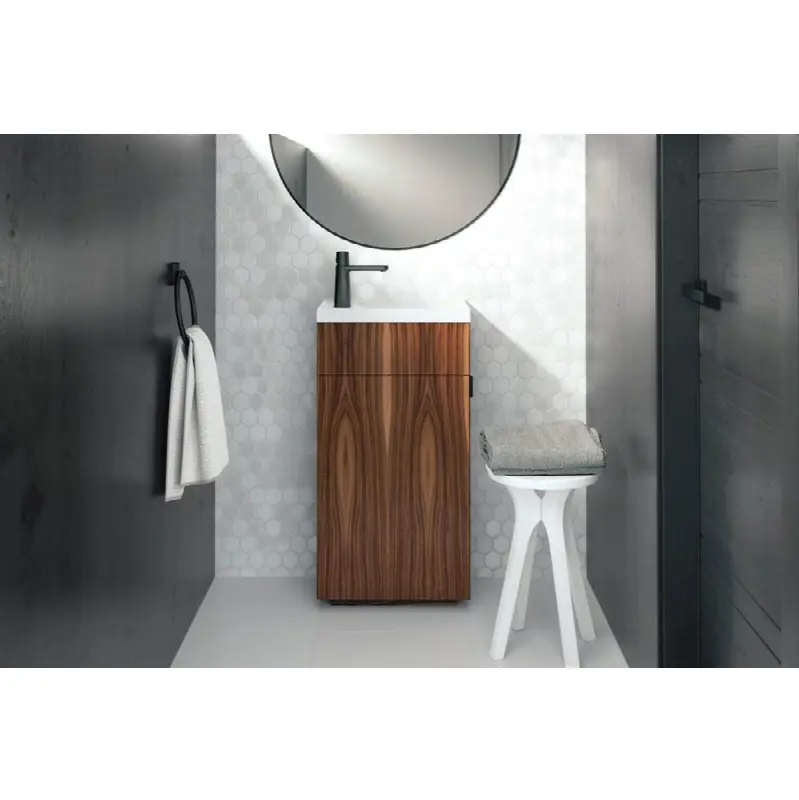 Furniture "Stelle" - Pedestal With Door 18 X 12 - Walnut Natural
