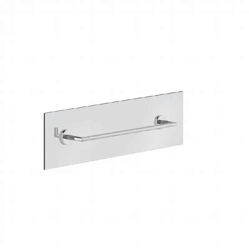Towel rail for glass fixing - 18" length