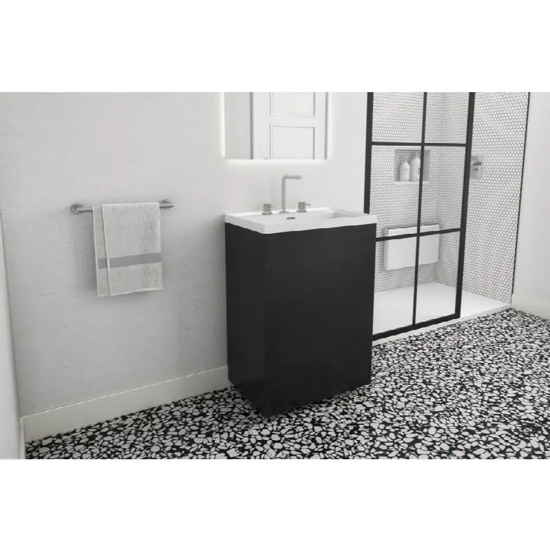 Furniture "Stelle" - Pedestal No Door 24 X 16 - Lacquer Stone Harbour Grey Matt