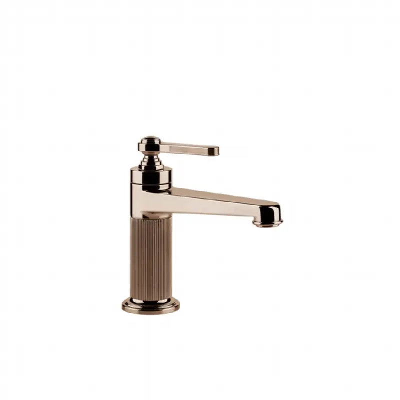 Single lever washbasin mixer without pop-up assembly