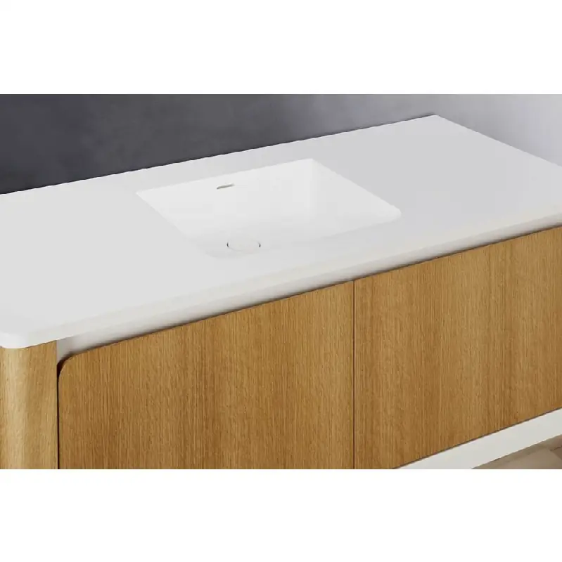 Lav - Bauhaus - 48 X 22 X 2 - Center - Nt O/F - White