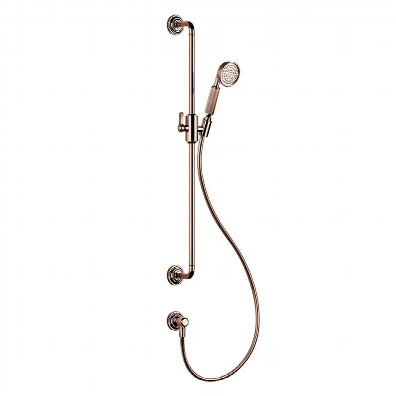 Handshower and adjustable sliding rail set