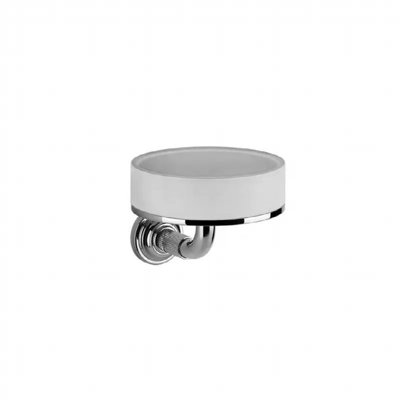 Wall-mounted soap dish, white