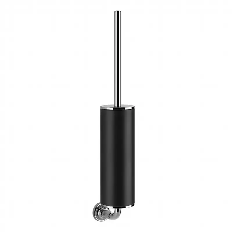 Wall-mounted brush holder, black