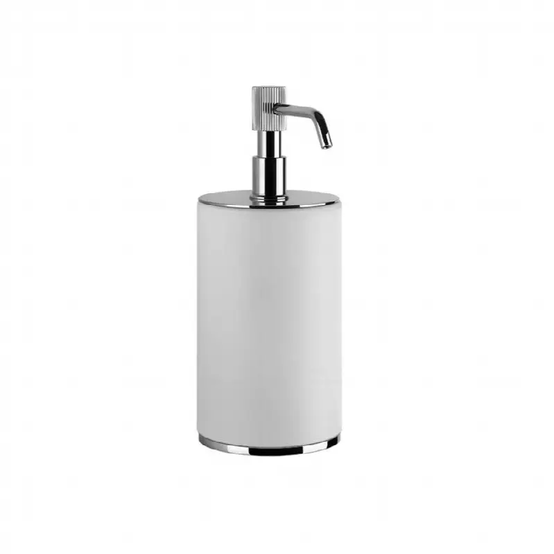 Standing soap dispenser holder, white