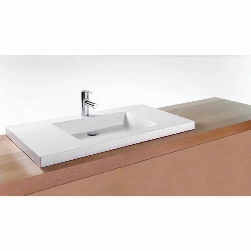 Lav - Cube Metro - 42 X 18 X 2 - Sb O/F - White Matte