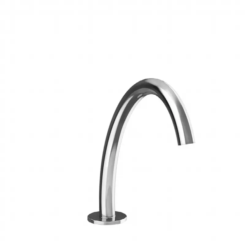 Deck-mounted medium washbasin spout only without pop-up assembly