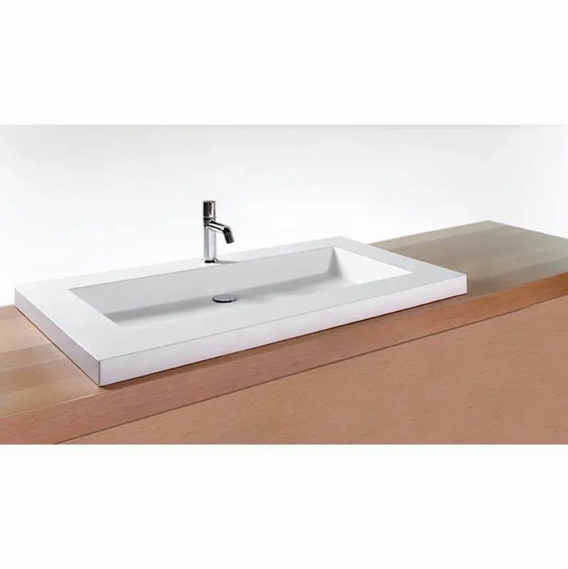 Lav - Cube - 42 X 22 X 2 - Bn o/f - White True High Gloss