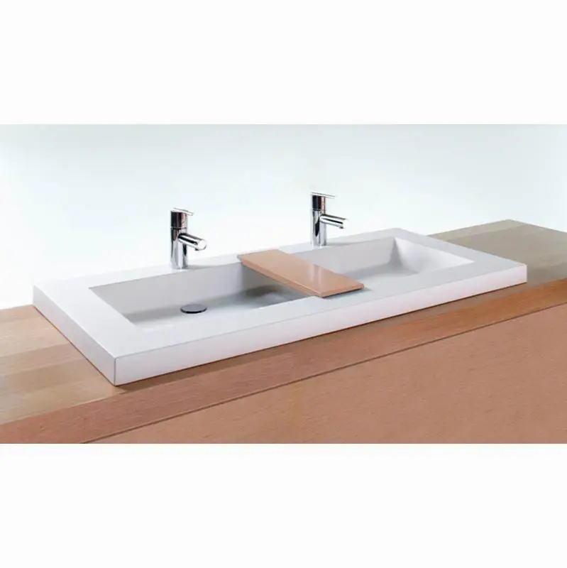 Lav - Cube - 48 X 22 X 2 - 3 Holes 8" C/C Per Drain