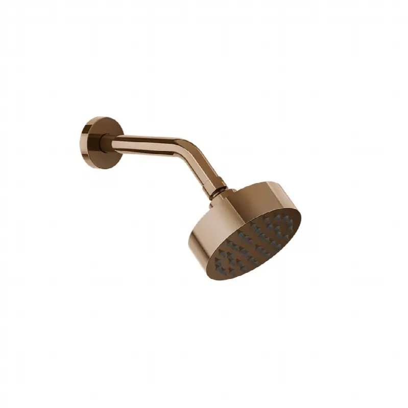 Wall-mounted adjustable shower head with arm.