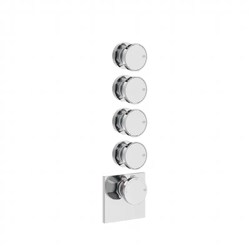 TRIM PARTS ONLY External parts for thermostatic with 4 volume controls
