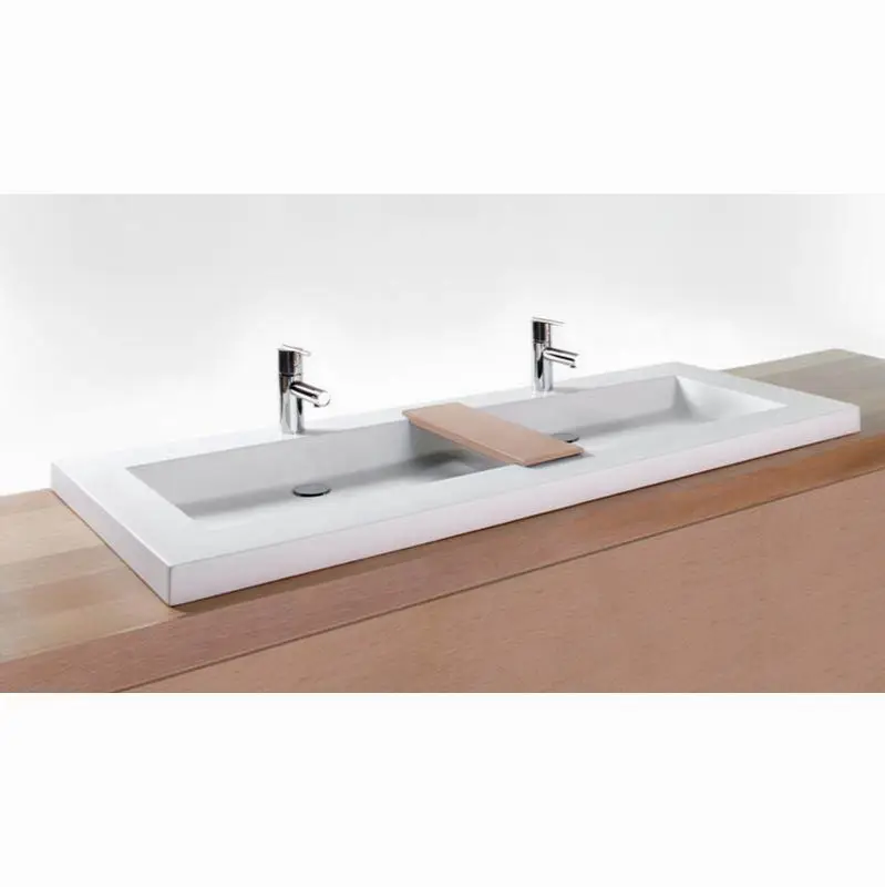 Lav - Cube - 60 X 22 X 2 - Trough - Mb o/f - White True High Gloss