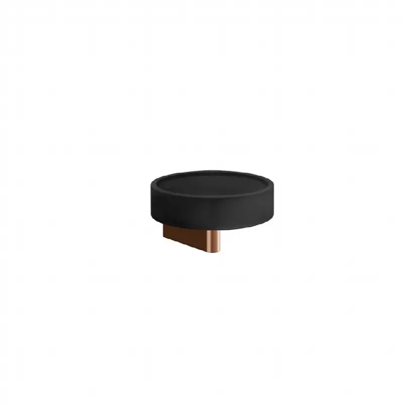 Wall-mounted soap dish, black