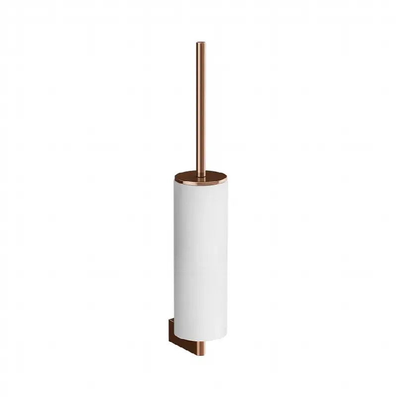 Wall-mounted brush holder, white