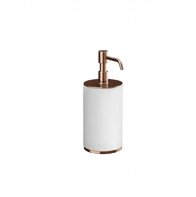 Standing soap dispenser holder, white