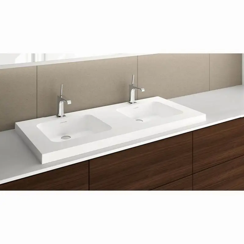 Lav - Deco - 48 X 22 X 2 - Mb O/F - 1 Hole Per Drain