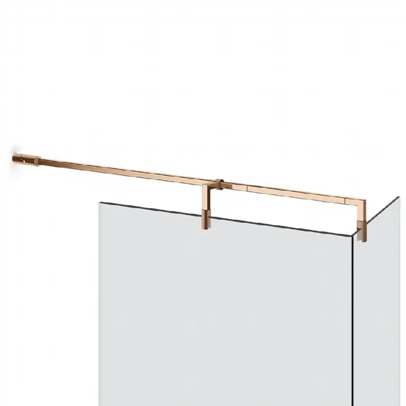 T-shaped stabilization arm for frameless shower enclosure. Customizable length. DIAMANTATO