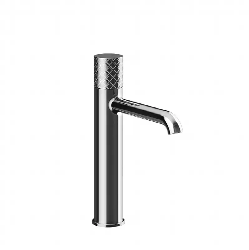 Medium single lever washbasin mixer without pop-up assembly. INTRECCIO